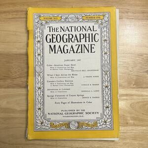 Vintage National Geographic January 1947 Cuba Caribou Eskimos Lololand Tarpon Sp